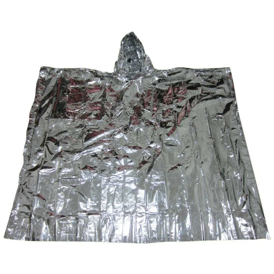 
Пончо из алюминиевой фольги для защиты от холода 