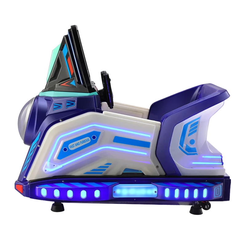 HD screen comfortable rotary handle coin operated kids rides rocking game machine for kids