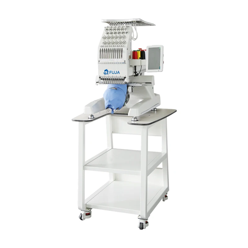 FUJA High Quality Home Use Single Head Computerized Embroidery Machine for Hat Sock T-shirt Embroidery