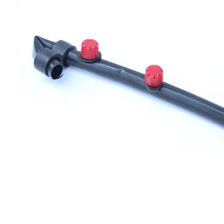 Adjustable 0-70l/h Online Dripper with 8 Holes  Irrigation Dripper for Outdoor Hydroponic Use Packed Rolling Pouch