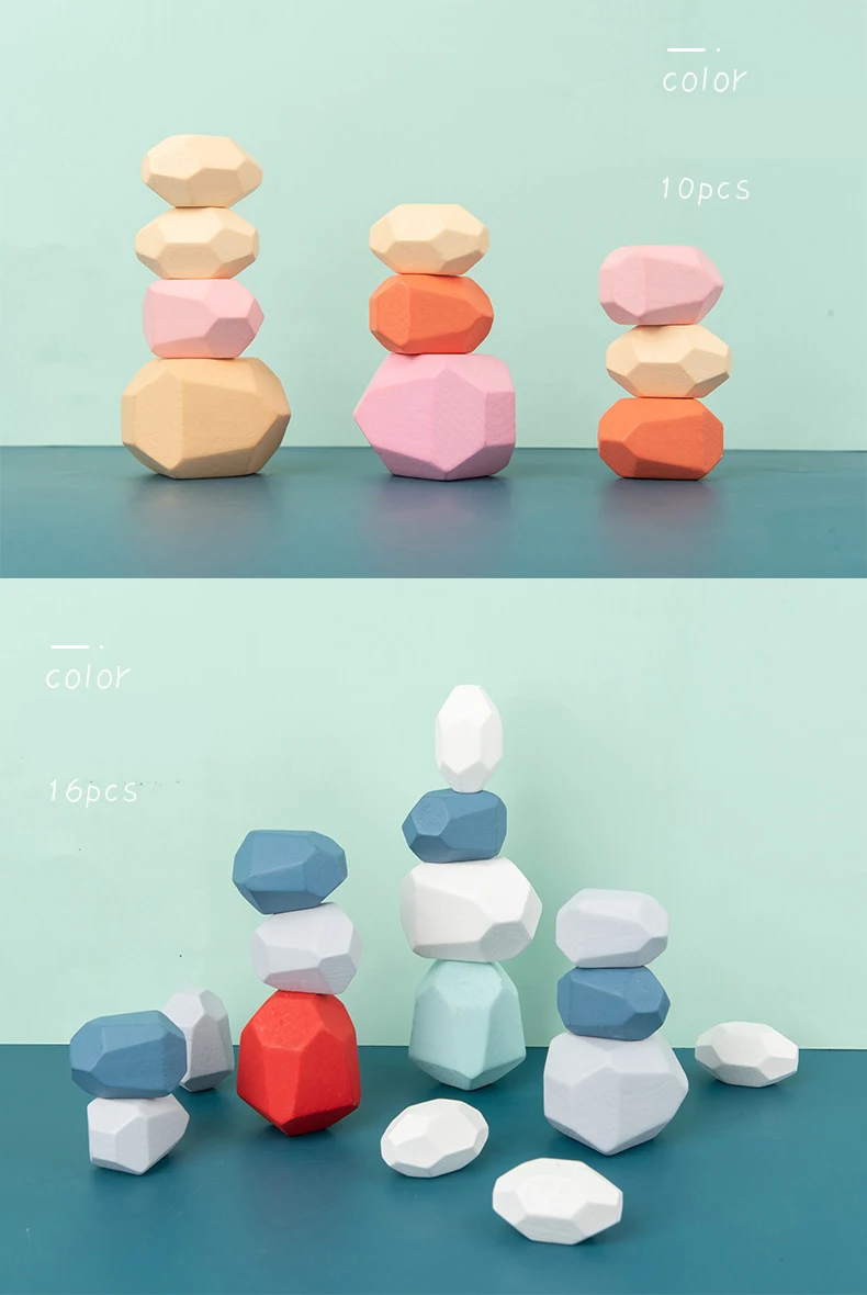 2021 new toys building blocks true bala wooden balance stepping stone for kids