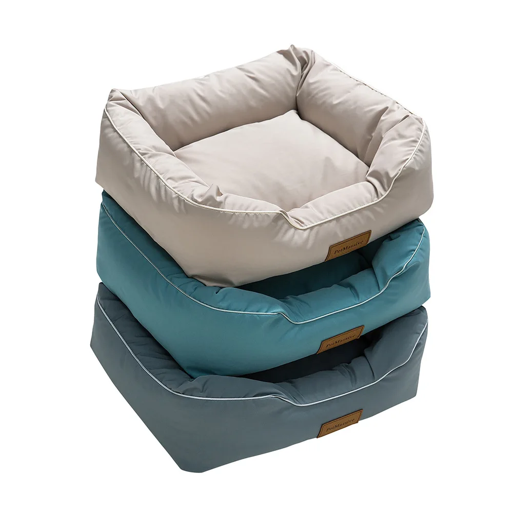 Custom luxury Large Waterproof handmade cooling orthopedic Memory Foam Pet Bed Washable Calming Dog Bed