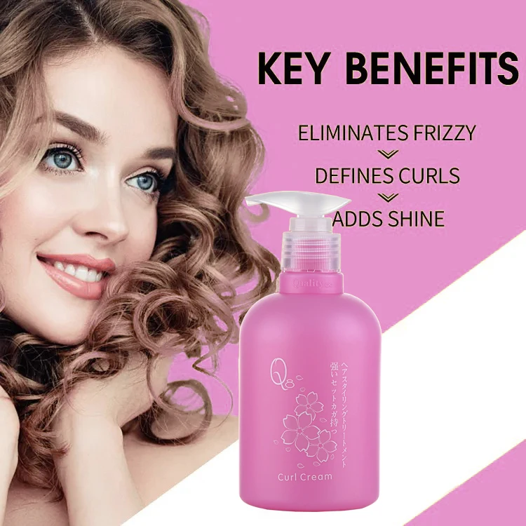 Private Label Add Shiny Natural Curl Defining Shine Gel To Define 4C Hair Curls