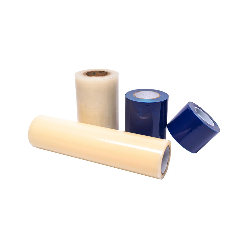 Removable Building Materials High Viscosity Plastic Blue Non-glue Deep Draw Bending Stainless Steel Sink PE Protective Film