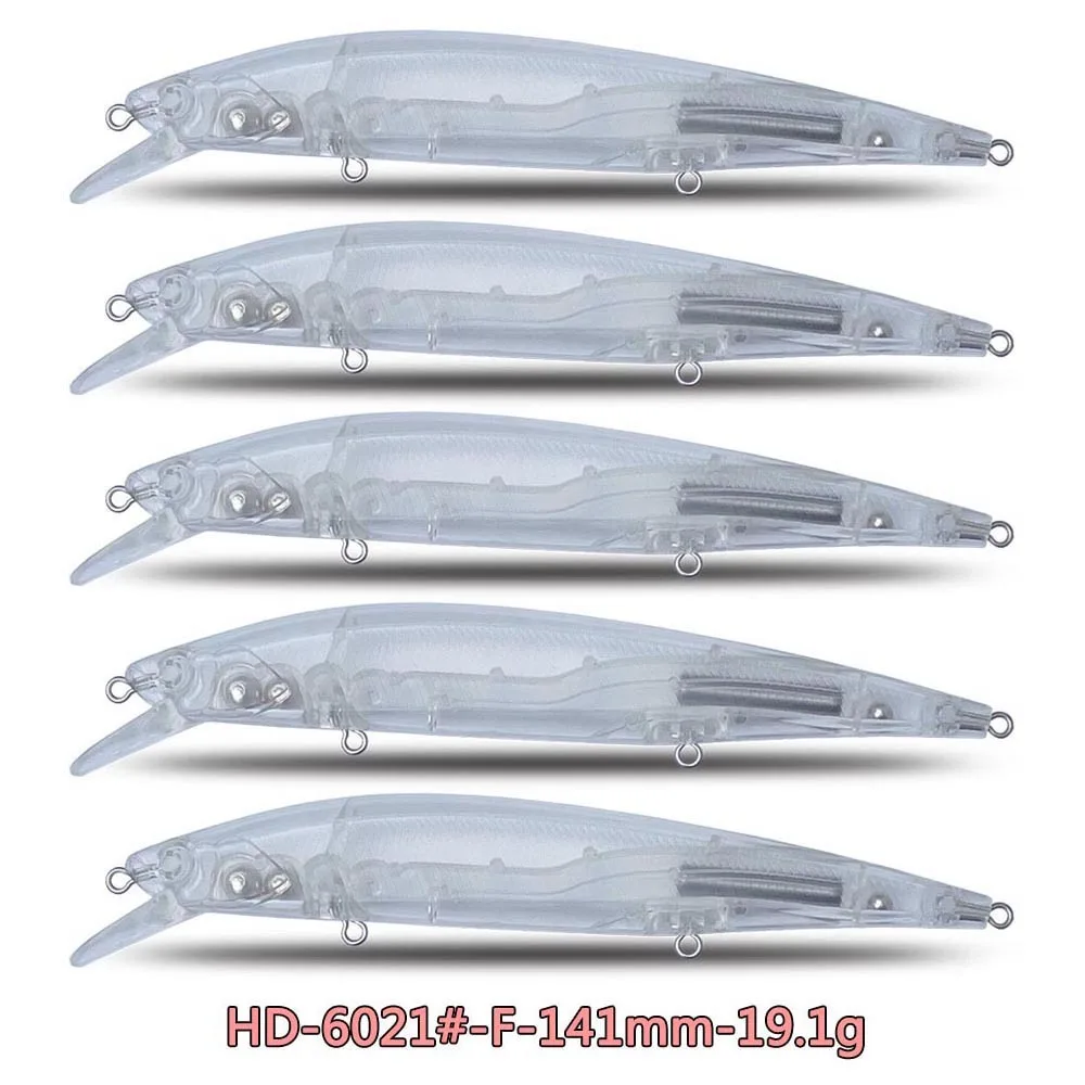 All kinds of unpainted blank fishing lure hard plastic abs blank fish body lures