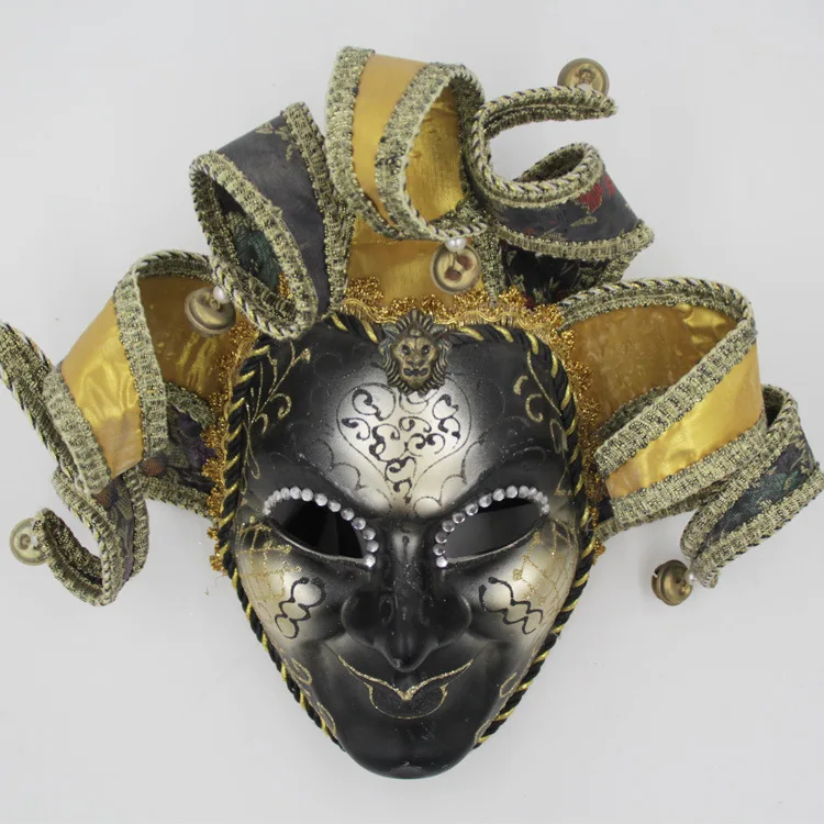Venetian Comedy  Exquisite Decoration Jester Masks