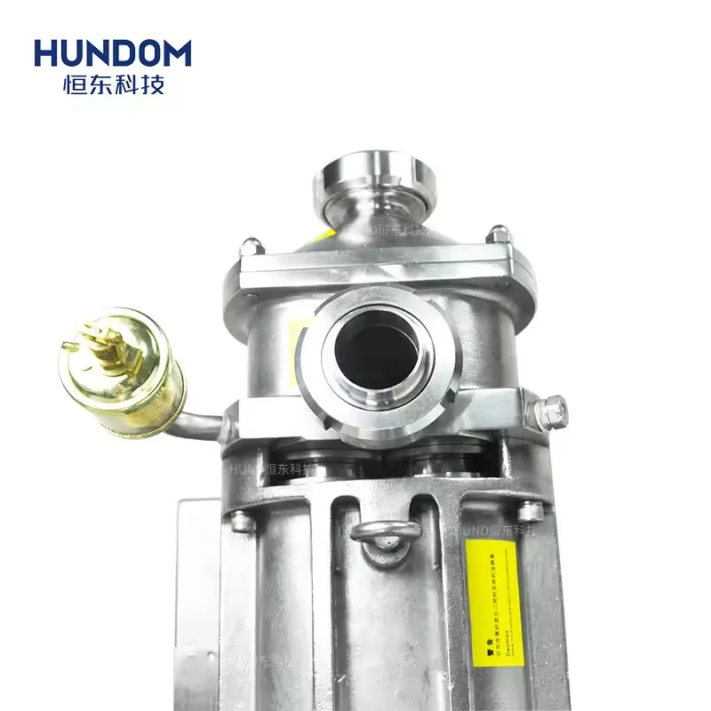 HUNDOM High Quality Sanitary Double Twins Screw Pump For Chili Paste Syrup Jam Pulps Fruit Yogurt