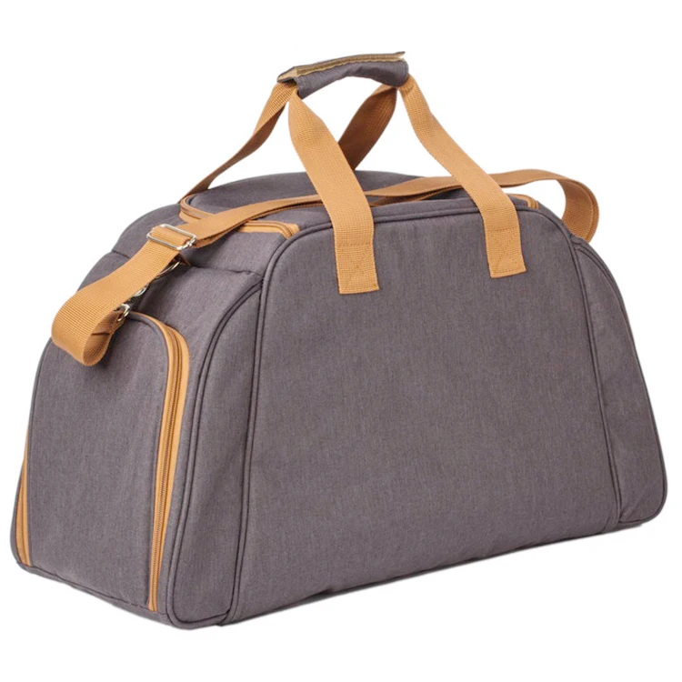 6 Person Shoulder Strap travel Picnic Bag With large capacity cooler compartment for big family outing