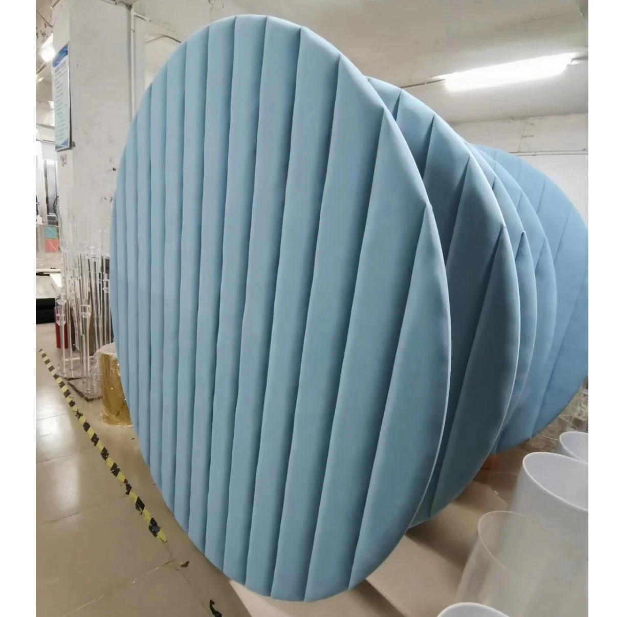 Luxury birthday party round black velvet backdrop for wedding reception decor