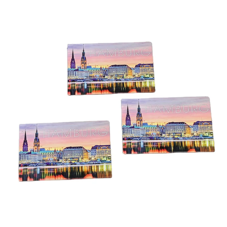 Factory Direct Metal/Rubber/Epoxy/Foil Magnets Custom City/Country Fridge Magnet