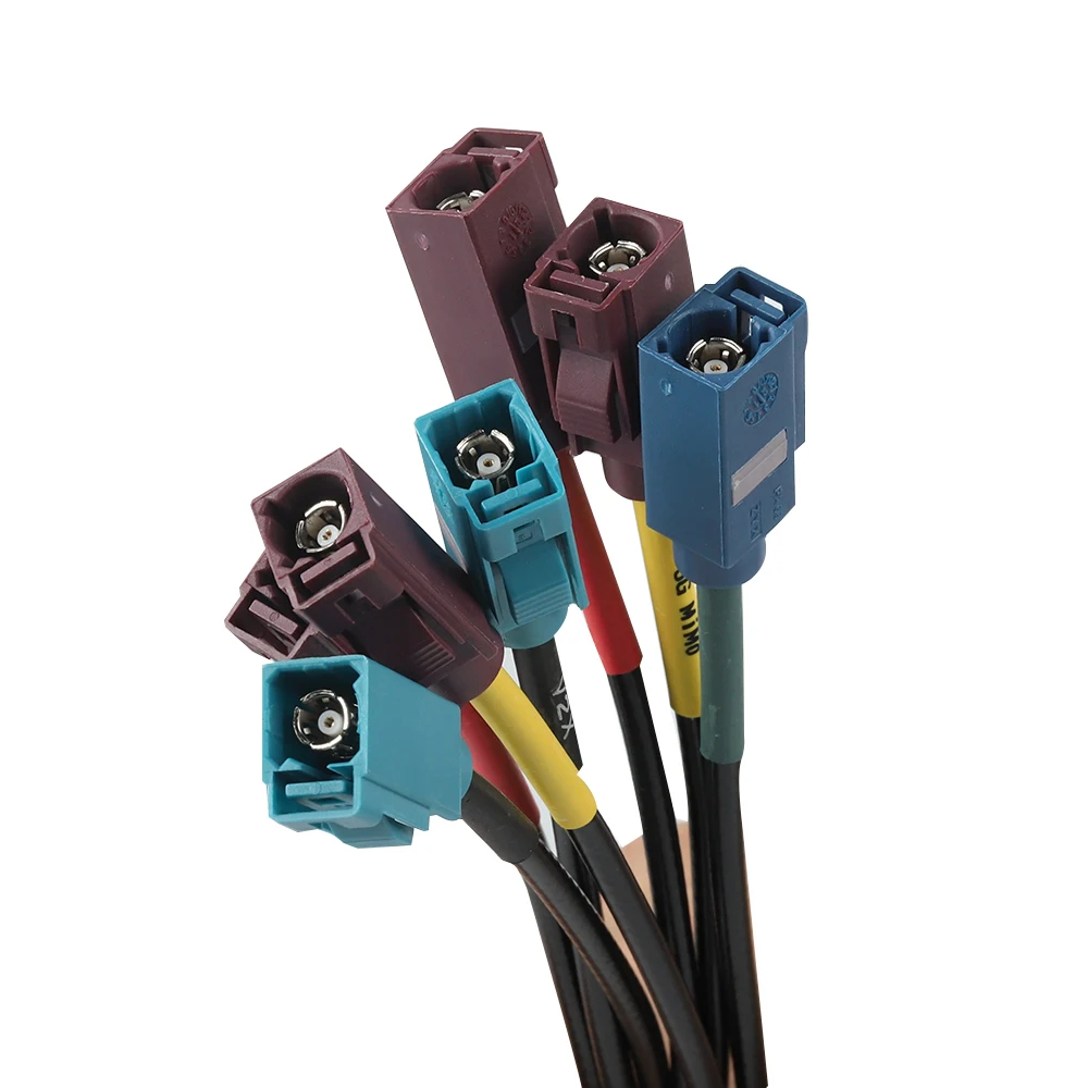 Low MOQ 100 PCS Waterproof Multi in One Vehicle Shark Fin Anti Ultraviolet Asa Material GNSS Active Antenna With FAKRA Connector