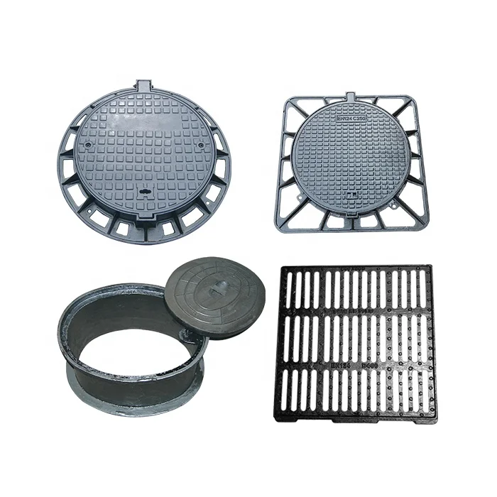 EN124 D400 850*850 Cast Iron Ductile Iron Fuel Tank Rain Water Manhole Cover with Manhole key