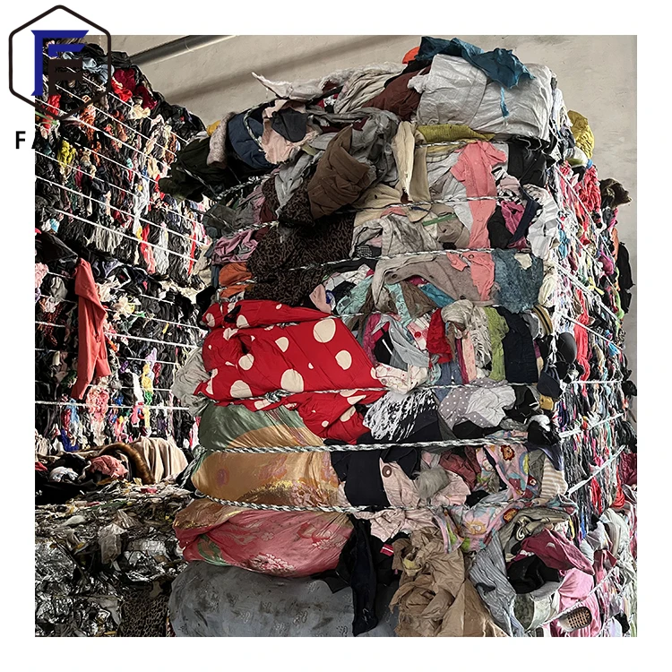 Промышленная ткань для очистки трапециевидного лома, тряпка из хлопка, смешанных цветов, тряпки для футболок и чулочно-носочных изделий