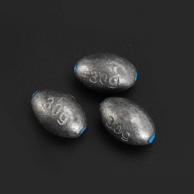 drop bass tackle freshwater saltwater casting fishing sinkers weight fishing egg sinker lead soft plastic core