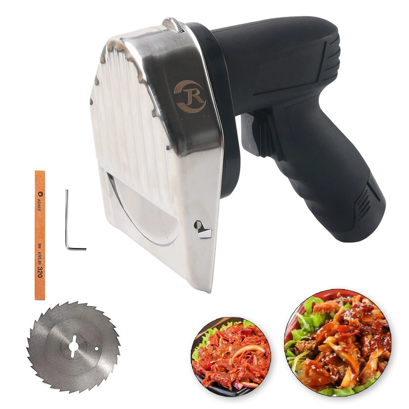 Commercial meat cutting machine Thickness Adjustable Gyro Knife Wireless Kebab Cutter  Electrical Shawarma Meat Slicer