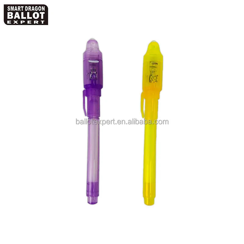 Hot Selling Fashion Invisible Ink Pen Customized Invisible UV Light Pen For Kids And Adults