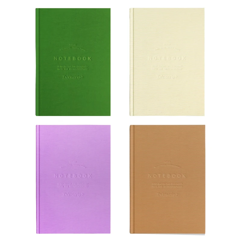 custom cloth material A5 green Spine Notebook Cover purple Eco-Friendly Recycled beige Leather brown Journal
