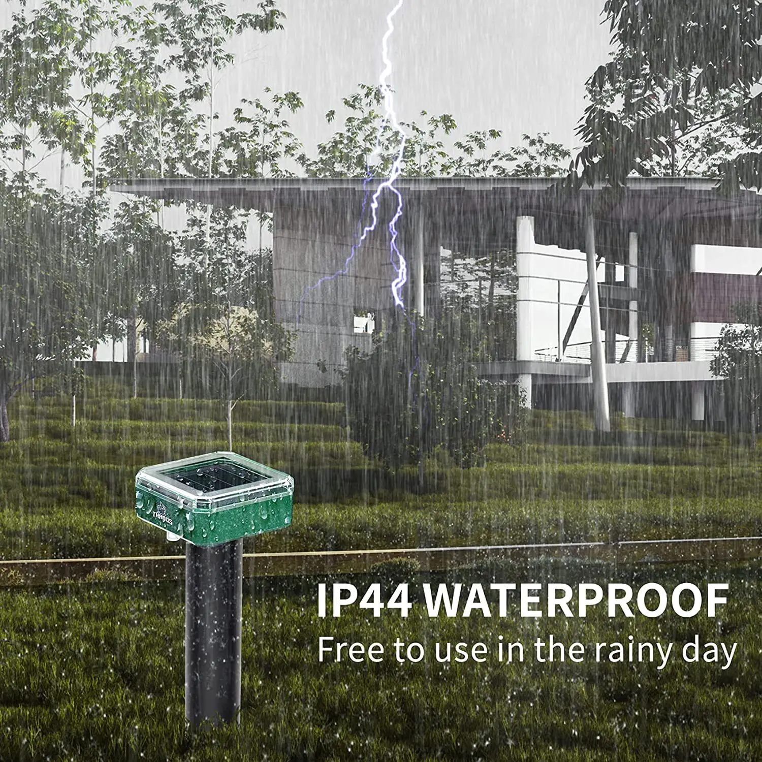 Ультразвуковой отпугиватель мышей и змей, на солнечной батарее