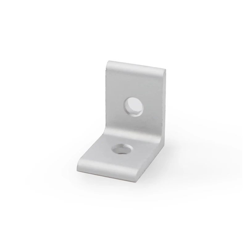 6001 2 hole inside 90 degree  corner bracket 2020 2020 series L shape bracket part nice cnc connector for aluminium profile