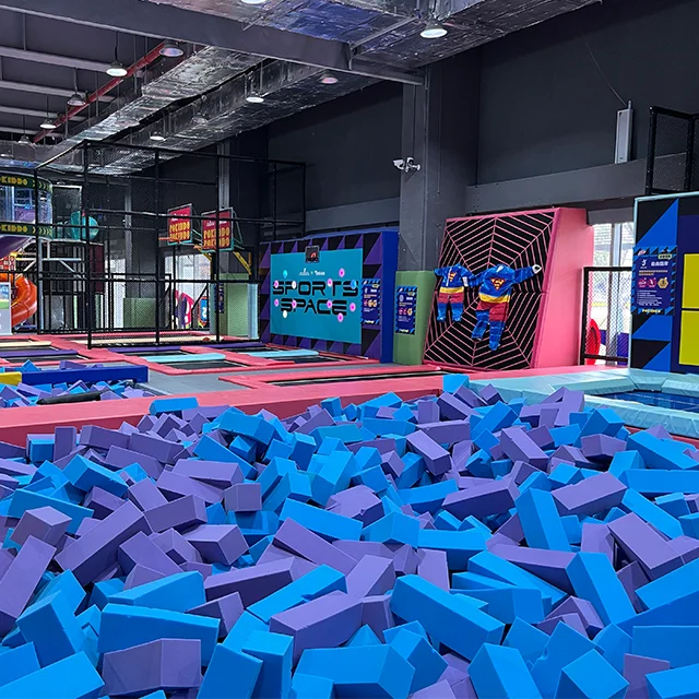 Franchise Indoor Trampolines Parks Big Slides Foam Pit Playground