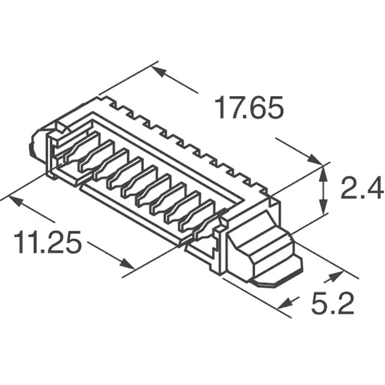 new original ic Electronic Component BOM Service Connector Header Right Angle 3 position 0.049 Molex 0532610371