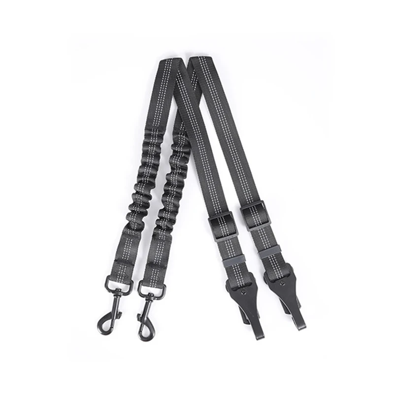 Dog Seat Belt 3-in-1 Adjustable Pet Dog Cat Car Safety Belt Reflective Nylon Vehicle Seatbelt Harness for Small Medium Large Dog