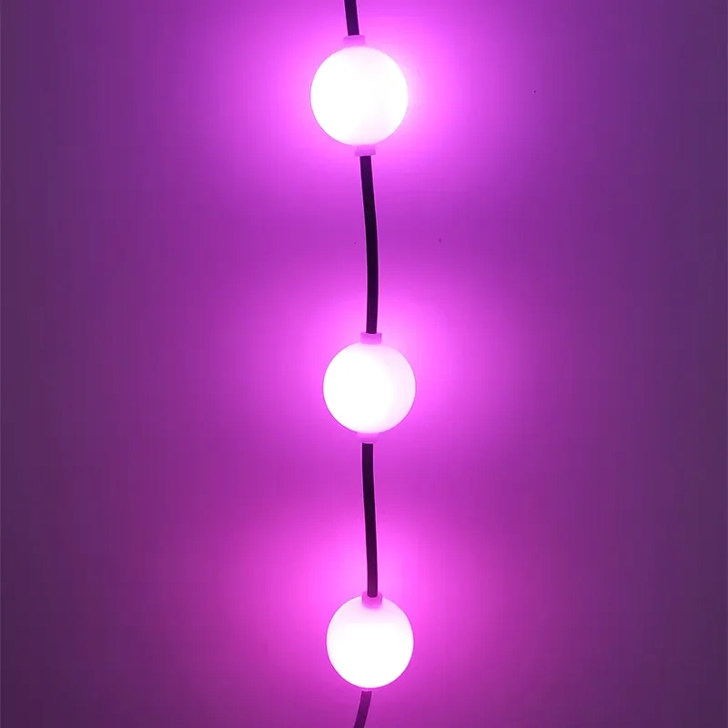 Christmas Decorative Lighting DMX RGB Ball Pixel String Lights DMX 3D LED