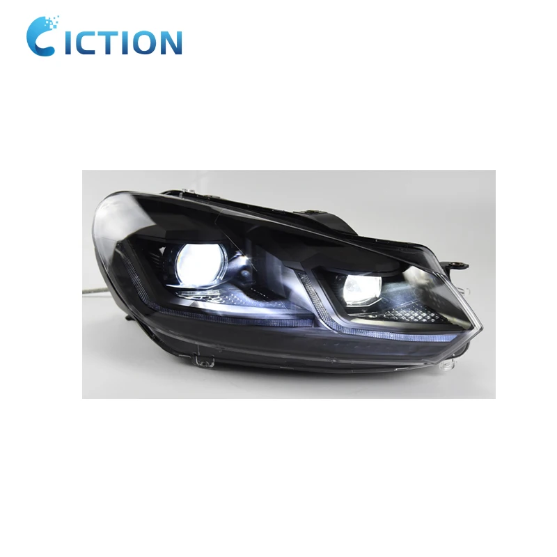 New Car Lights for VW Golf6 Golf 6 MK6 Headlight 2009-2012 R20 GTI Head Lamp Drl Projector Lens Automotive Accessories