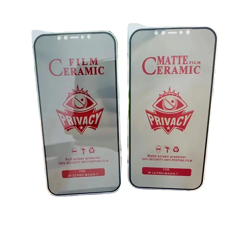 9H 21D mobile phone Ceramic Film Matte anti spy Screen Protectorfor iphone11 12 13 13pro micas para privacidad