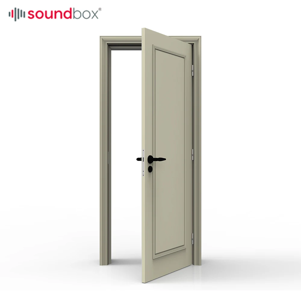 Noise Reduction Door Imported Stain And Scratch Resistant PP Finishing Door Acoustic With Soundbox Door
