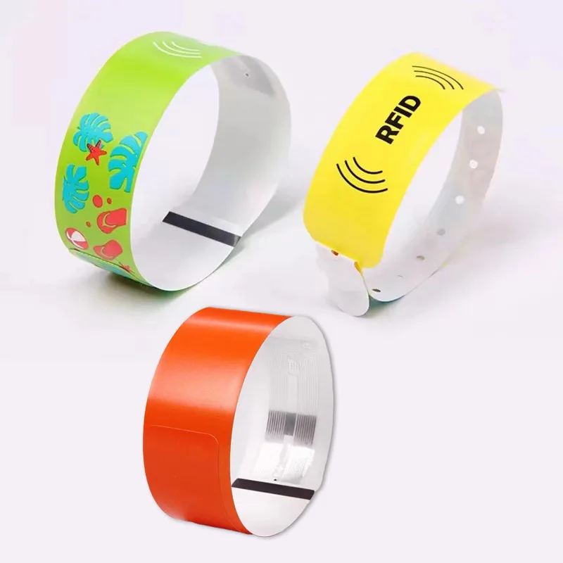 Большой плетеный браслет RFID NFC с логотипом