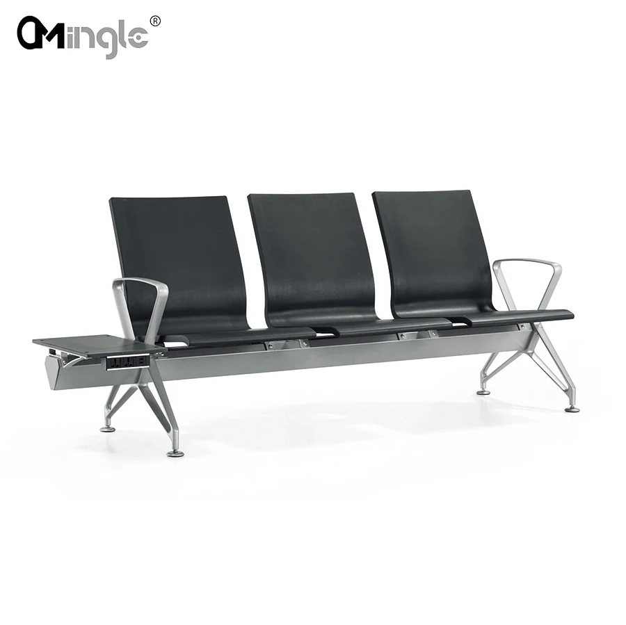 Hot Sale Pu Foam Airport Chair Hospital Waiting Chairs Public Area Waiting Bench Waiting Room Stainless Steel Chairs