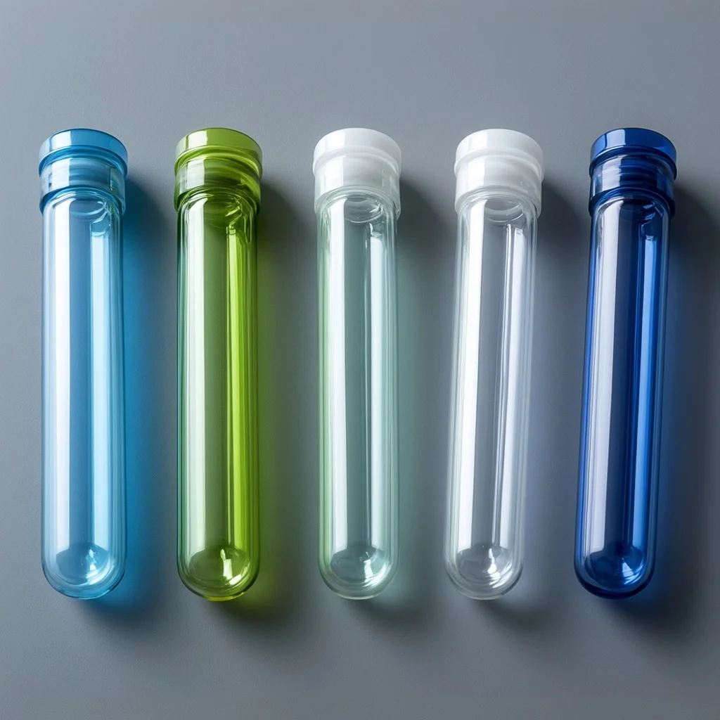 Colorful Customize Plastic PET Preforms for Cosmetic Beverage Bottle