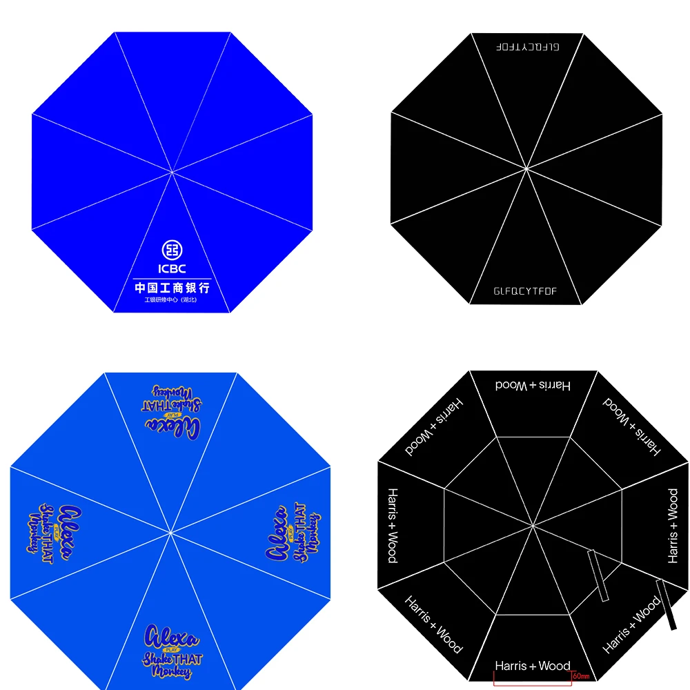 Promotional Windproof Custom Cheap Luxury Golf Umbrella Parapluie With Logo Printing