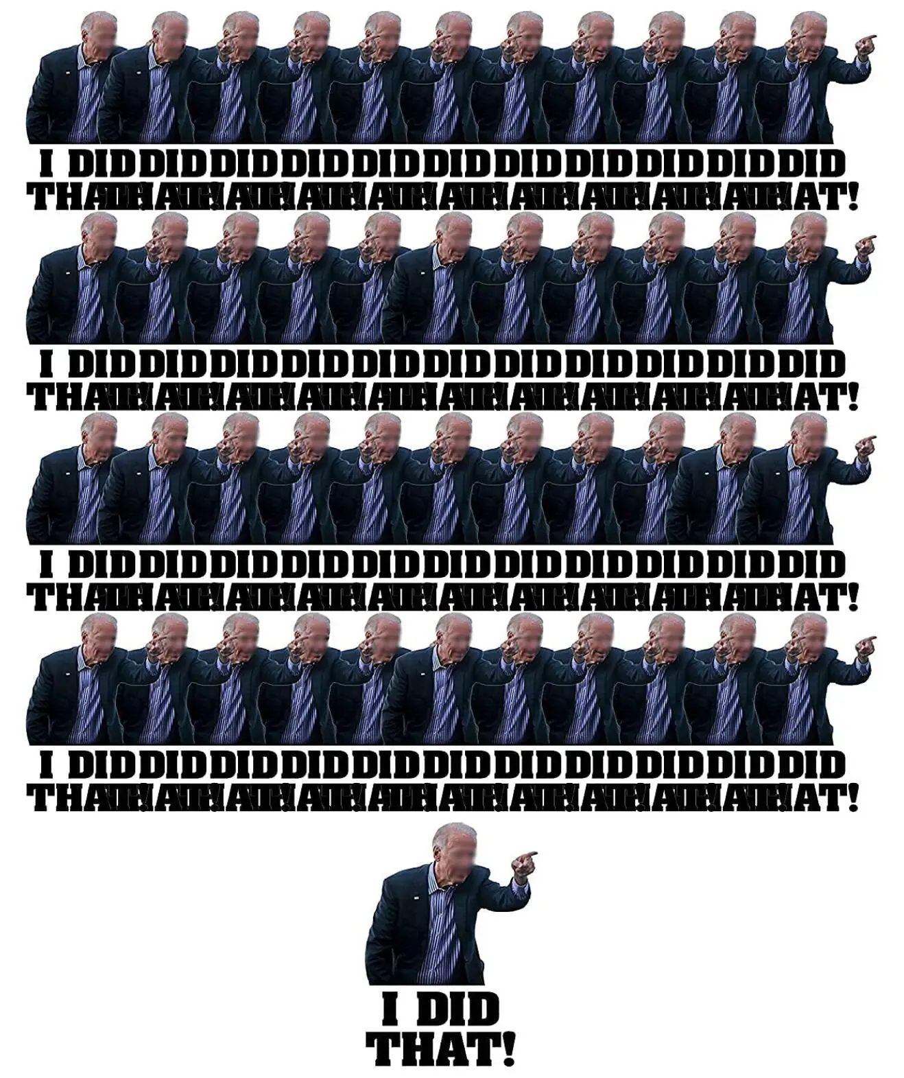 Джо биден я сделал эту наклейку, смешная/Веселая/веселая, 3 дюйма Джо биден-это все, что я сделал эту наклейку-100 шт.