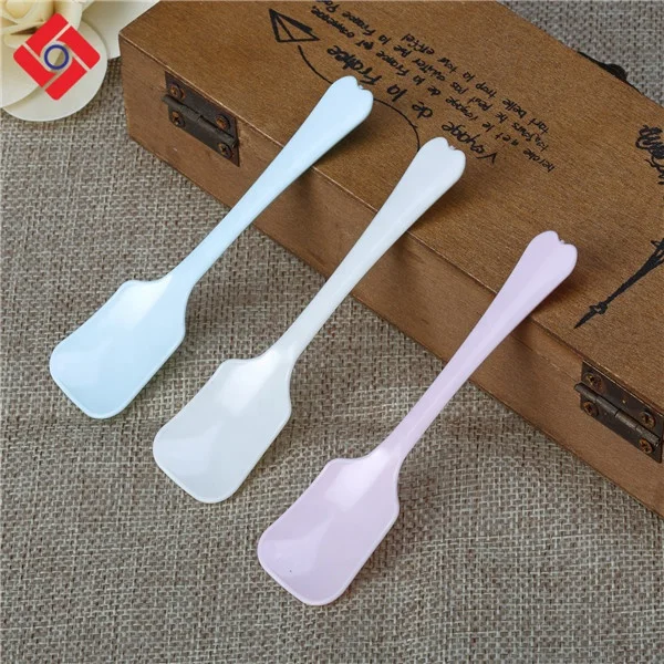 Factory Wholesale Disposable Mini Wrapped Plastic Tea Ice Cream Spoons