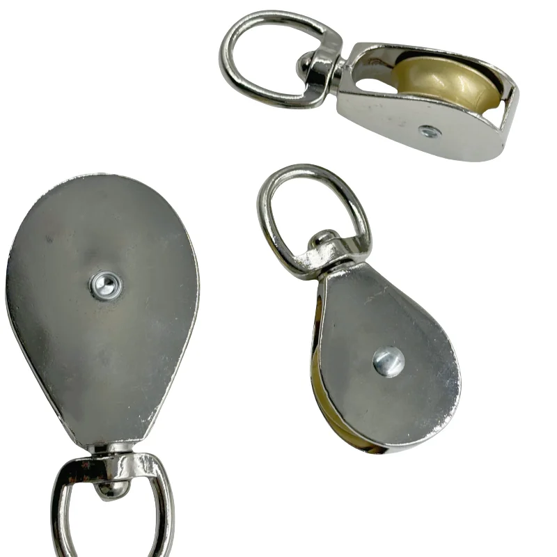rigging block ss304 or ss316 Swivel eye type single sheave stainless steel pulley