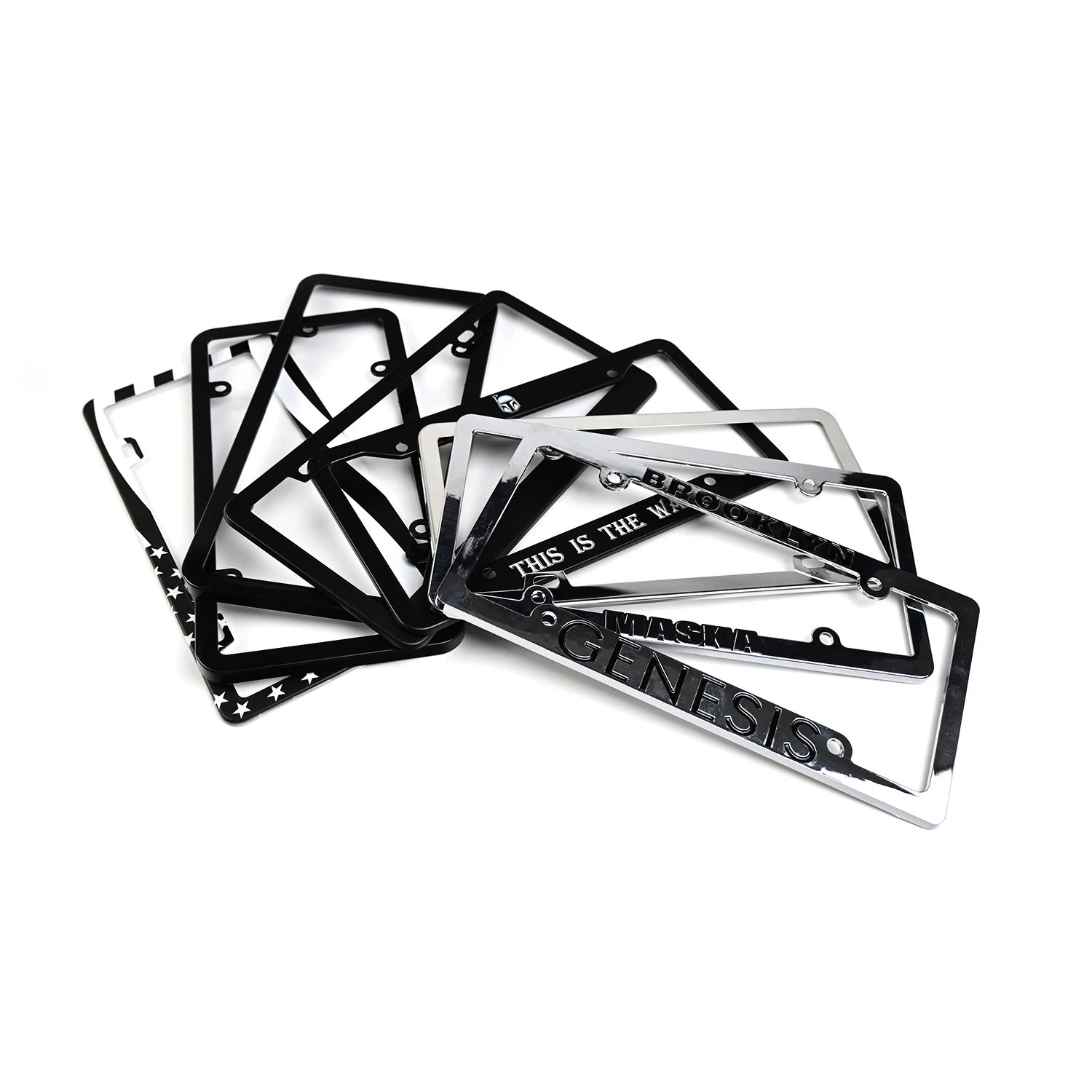 Wholesale Custom Sublimation Blank Car Holder Plate License Plates Frames For Standard Us Size