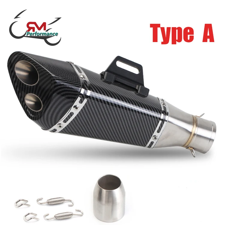 51MM Universal Motorcycle Exhaust Pipe Yoshimura R11 Modified Escape Moto For Z650 Z900 ER6N CBR1000RR YZF R1 R3 S1000RR Slip On