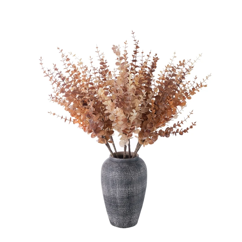 MW89101 Eucalyputs Leaves Spray Artificial Eucalyptus Branches Greenery Stems for Vase Bouquets Garland Table Centerpieces Decor