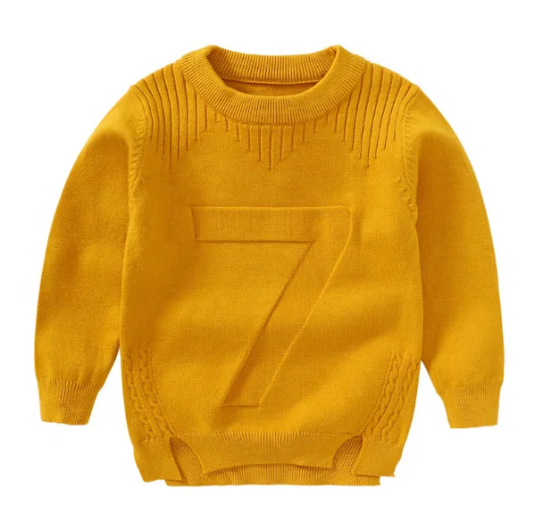 2019 Fashion Knitted Toddler Boys Sweater Children Clothes Cotton Baby Sweater