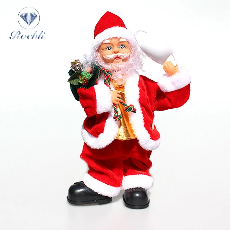 2022 New Popular Christmas Decorations for the Santa Claus Electric Music Dolls for The Elderly Wearing Masks Christmas Gifts