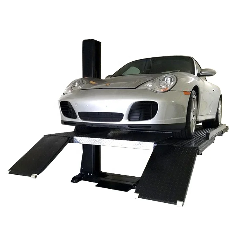 High quality 3.5t single post auto storage lift 2 cars one post car parking lift