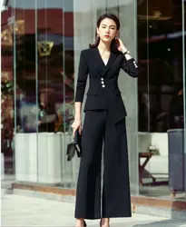 New Fashion Ladies Clothing Business Suits Women Blazer And Pant Two Piece
