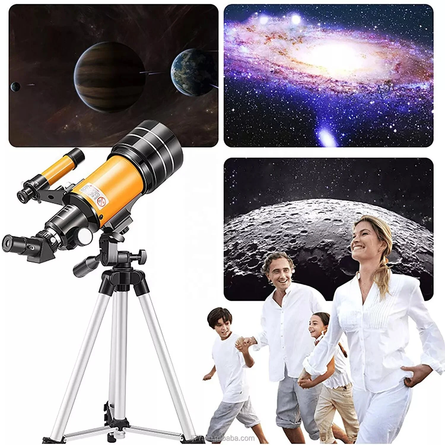 Portable Travel Telescope 70mm Astronomical Refracting Telescope for Kids Beginners with Tripod