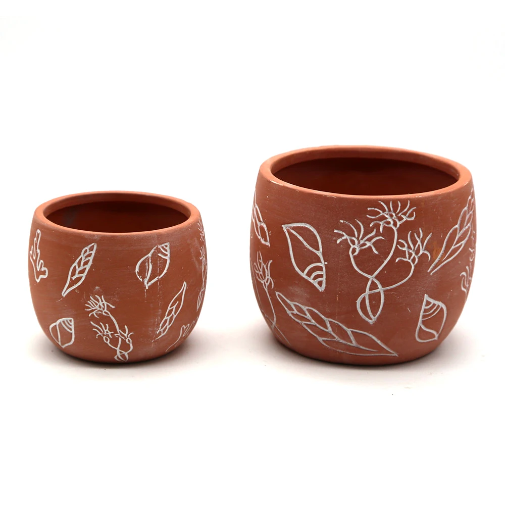 Good Price terracotta cylinder pot bowl planter bonsai for indoor