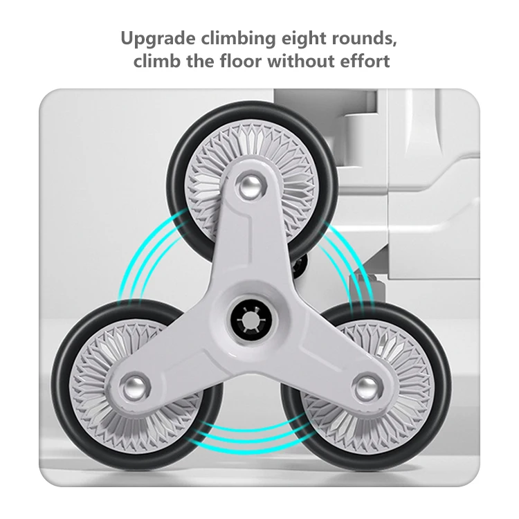 Pull rod storage box Foldable small cart with wheels Outdoor Camping picnic storage Car trunk Shuffling book box