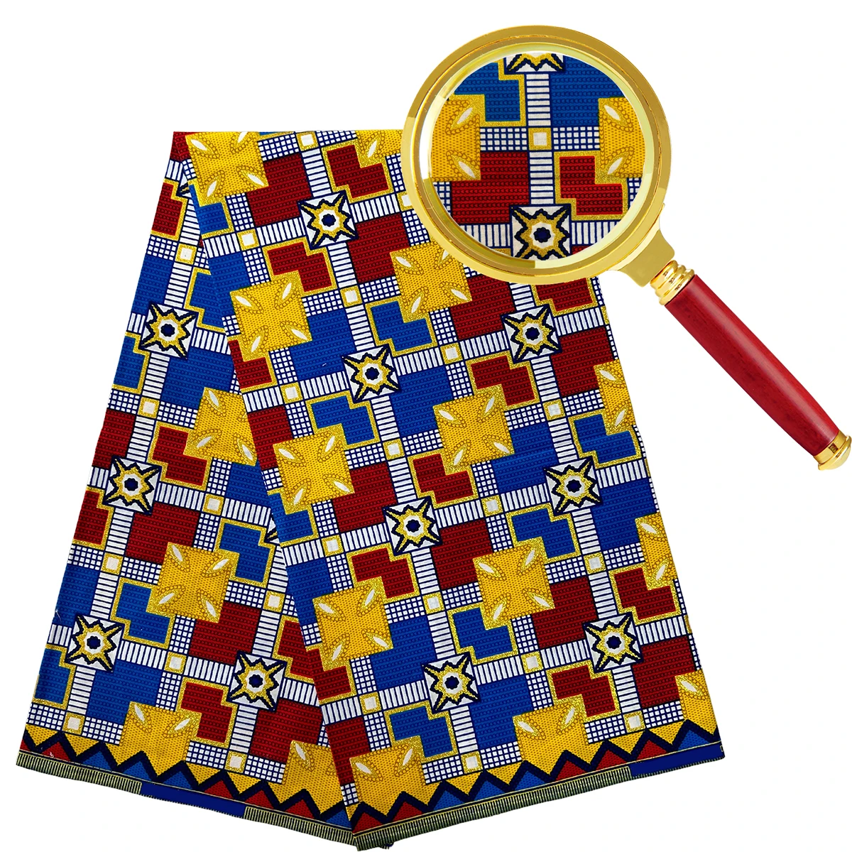 New gold sand added african loincloth 100%cotton wax custom ankara fabric prints Veritable wax