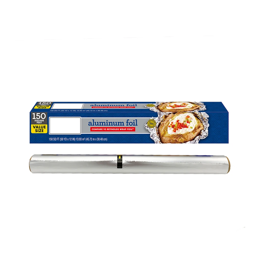 Wholesale OEM Food Grade Household Baking BBQ Use Kitchen Aluminum Foil Roll for Food Packing