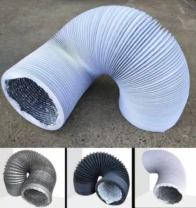 Quality Assurance Central air conditioning ventilation duct PVC double-layer composite pipe PVC aluminum foil ventilation hose